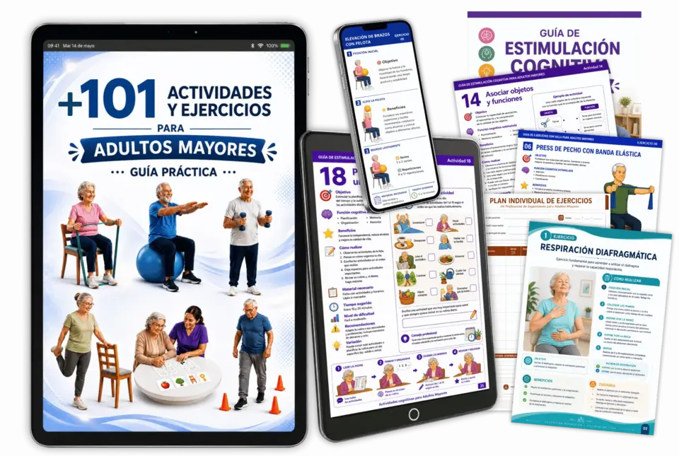 Ejemplos de actividades físicas y cognitivas del material